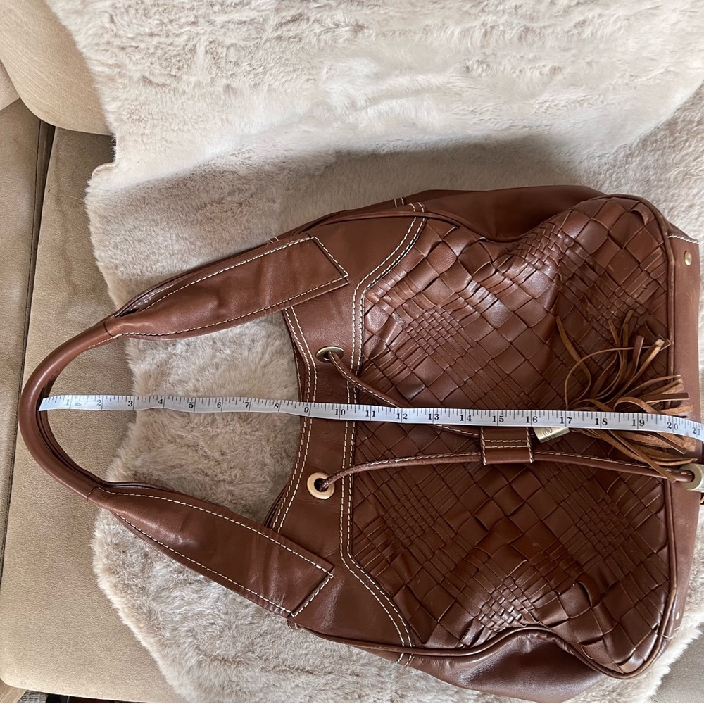 Lancel Woven Braided Leather Hobo Tote - Picture 16 of 16